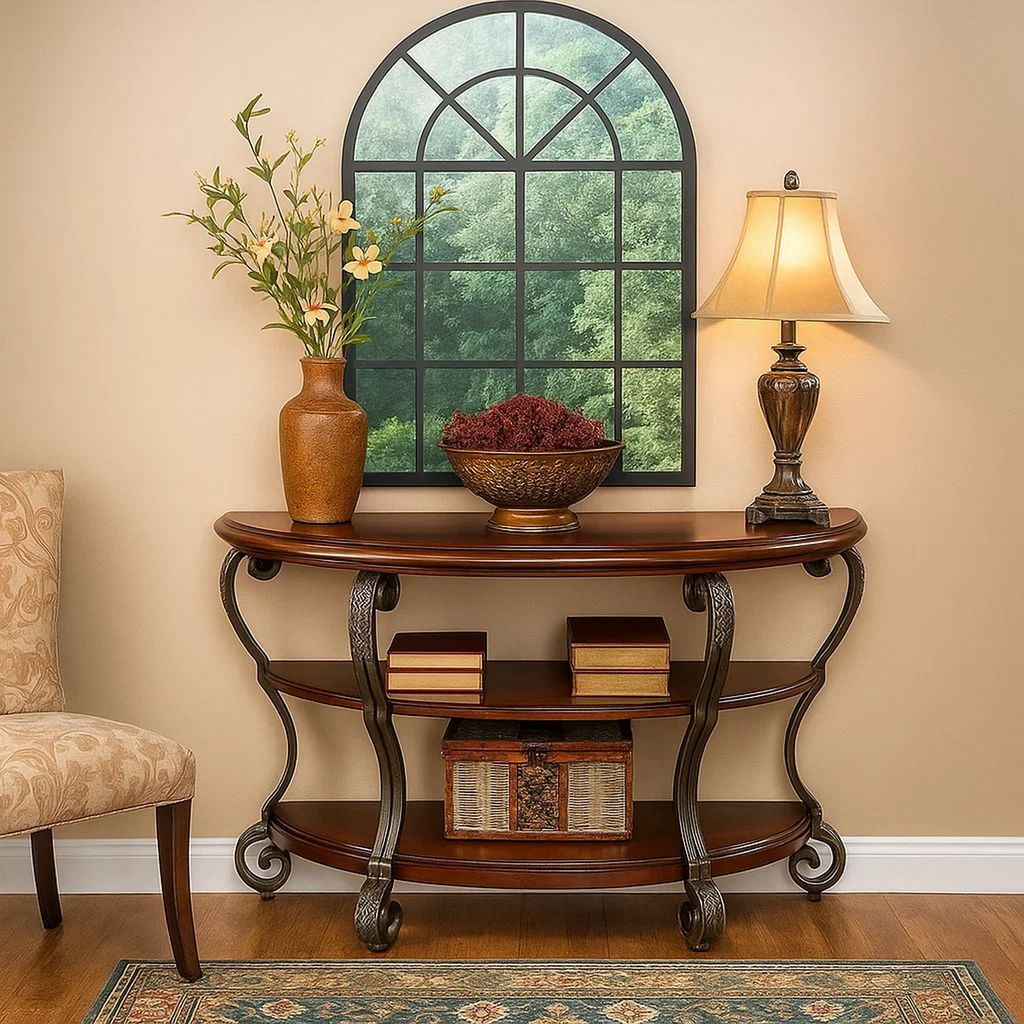 May Transitional Style Sofa Table - View 7