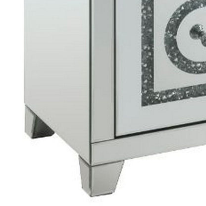 Accent Table with 2 Storage Drawers and Safety Top Feature, White - View 5