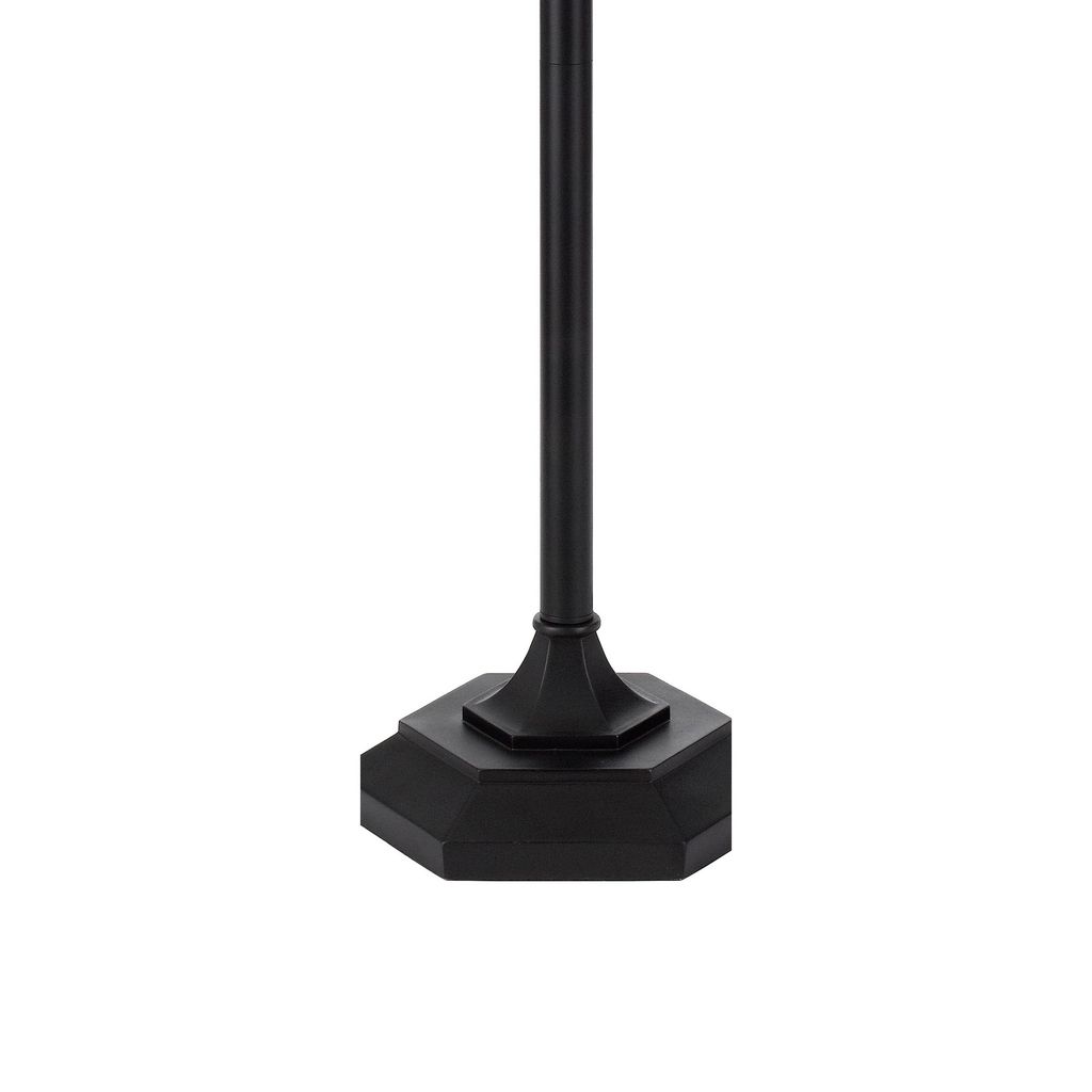 Eli 60 Inch Floor Lamp, Hexagonal Tiffany Style Shade, Dual Light, Bronze - View 4