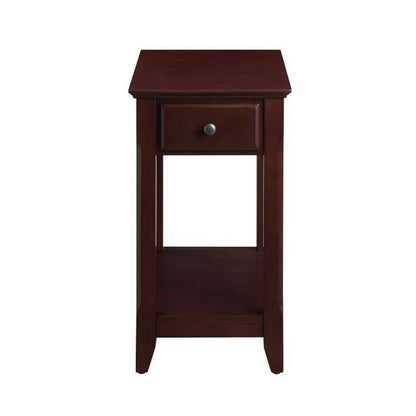 Accent Table with 1 Drawer and Bottom Shelf, Brown - View 3