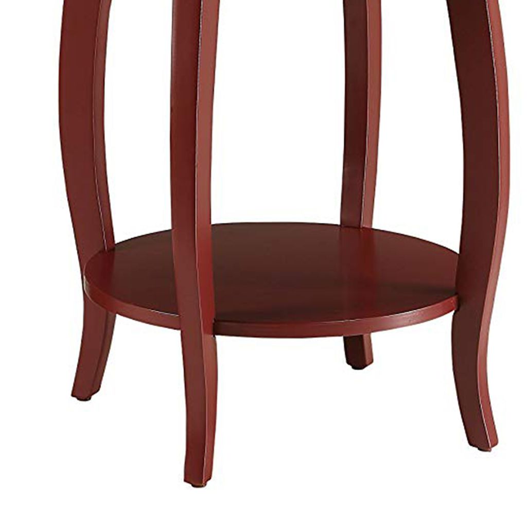 Trendy Side Table, Red - View 3