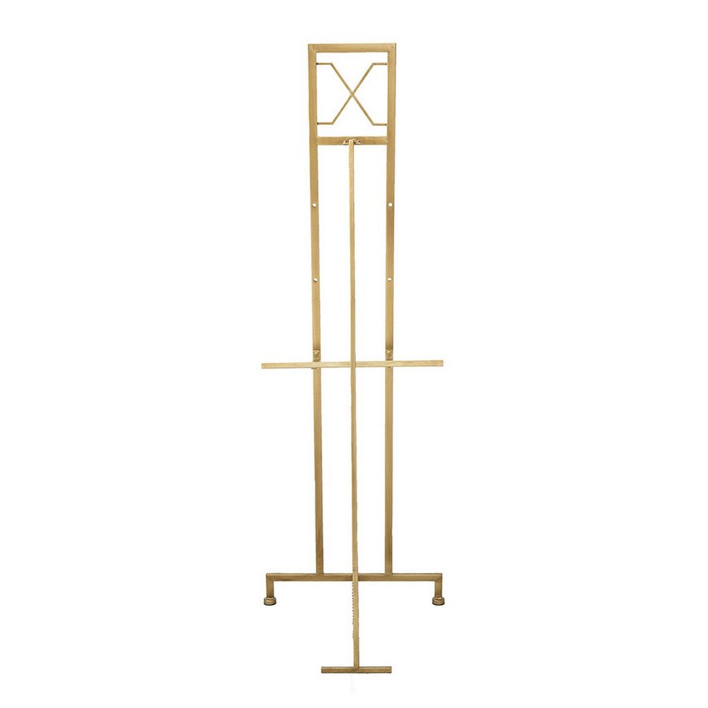 57 Inch Easel Stand, Gold Iron Frame, Free Standing for an Artists Touch - View 4