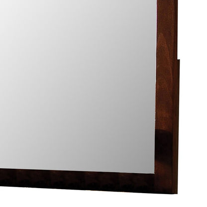 Velda II Baroque Style Mirror In Brown Cherry Finish - View 5