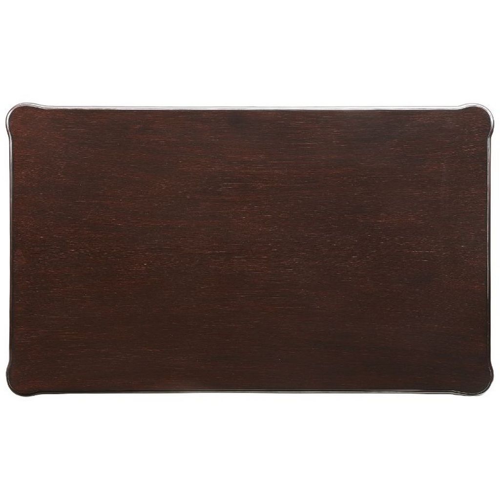 Coffee Table with Traditional Style and Turned Legs, Espresso Brown - View 5
