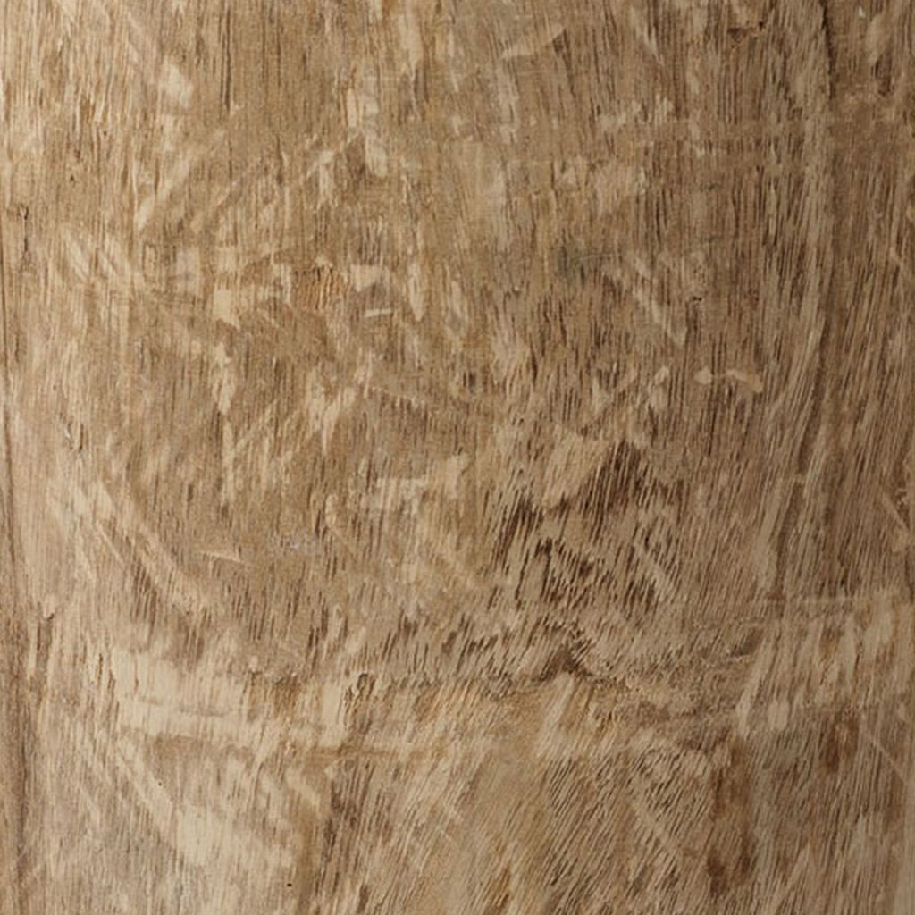 18 Inch Modern Side End Table, Tree Log Design, Paulownia Wood, Natural - View 4