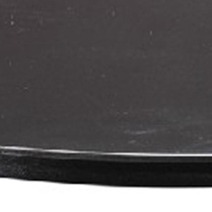 Round Metal Frame Side Table with Tubular Legs, Black - View 4
