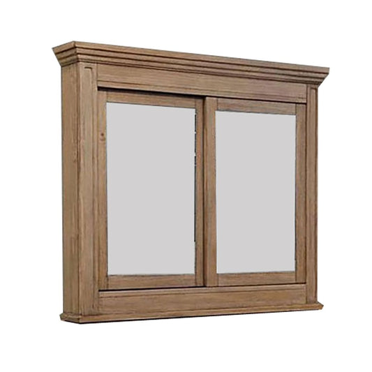 5 MM Beveled Cabinet Mirror with Storage, Brown