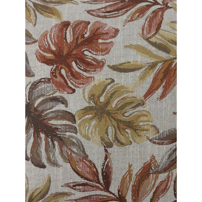 Contemporary Style Leaf Designed Set of 2 Throw Pillows, Red - View 5