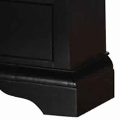 Attractive Pine Wood Night Stand,Black - View 6