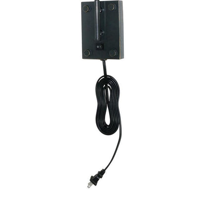 Metal Round Wall Reading Lamp with Plug In Switch, Black - View 4