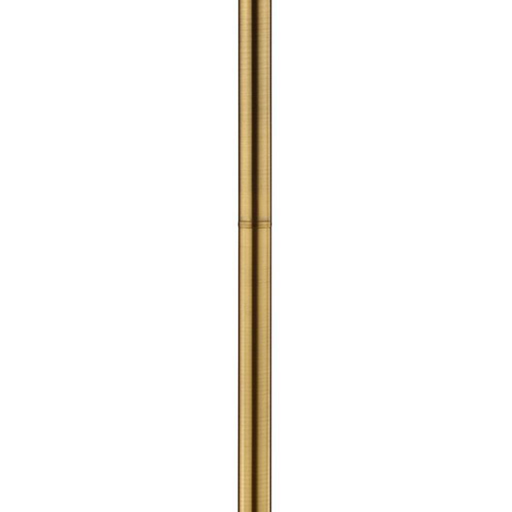 Floor Lamp with Crystal Orb and Metal Stalk Support, Gold - View 4