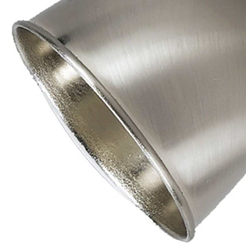 Round Metal Shade Track Light Head and Frame, Silver - View 4