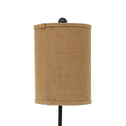 Metal Table Lamp Set of 2 with Cylindrical Drum Shade and Fleur De Lis Accent,Black - View 2