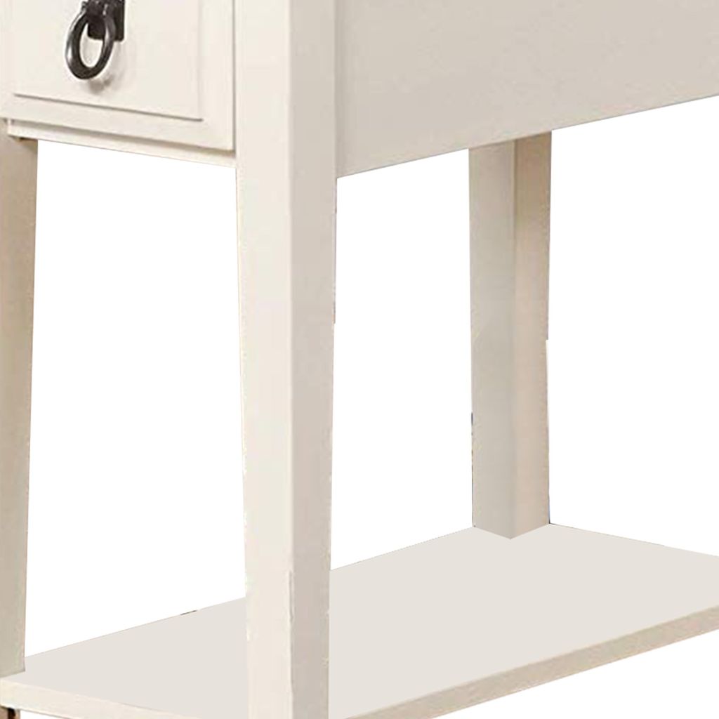 Smart Looking Side Table, White - View 5