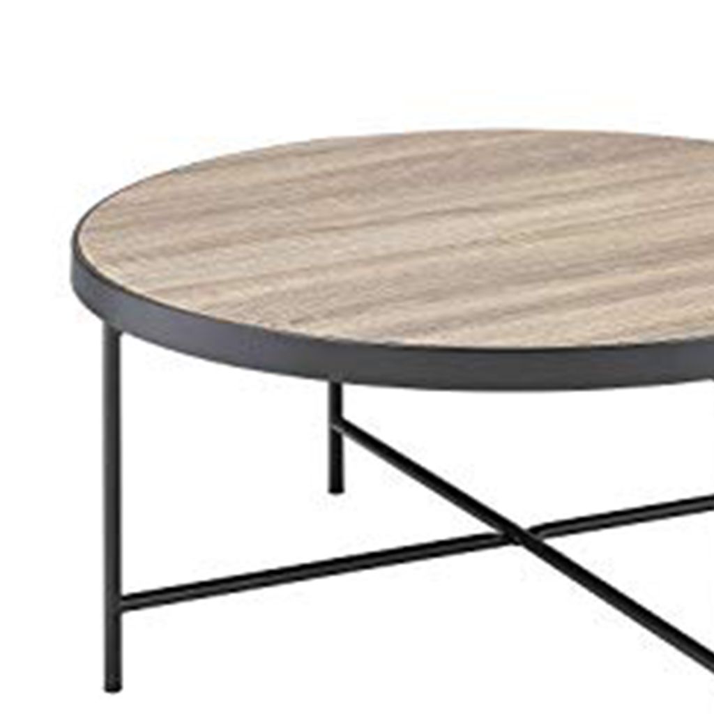 Charming Coffee Table, Weathered Oak Brown - View 2