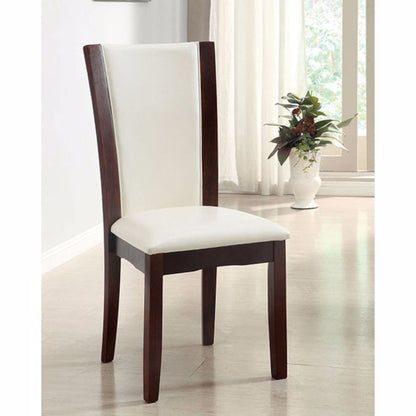 Manhattan I Contemporary Side Chair, White Finish, Set of 2 - View 2