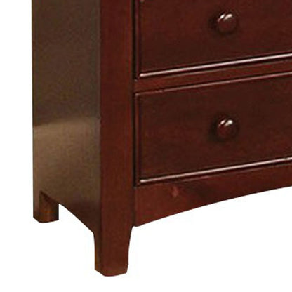 Transitional Style Wooden Chest, Brown - View 5