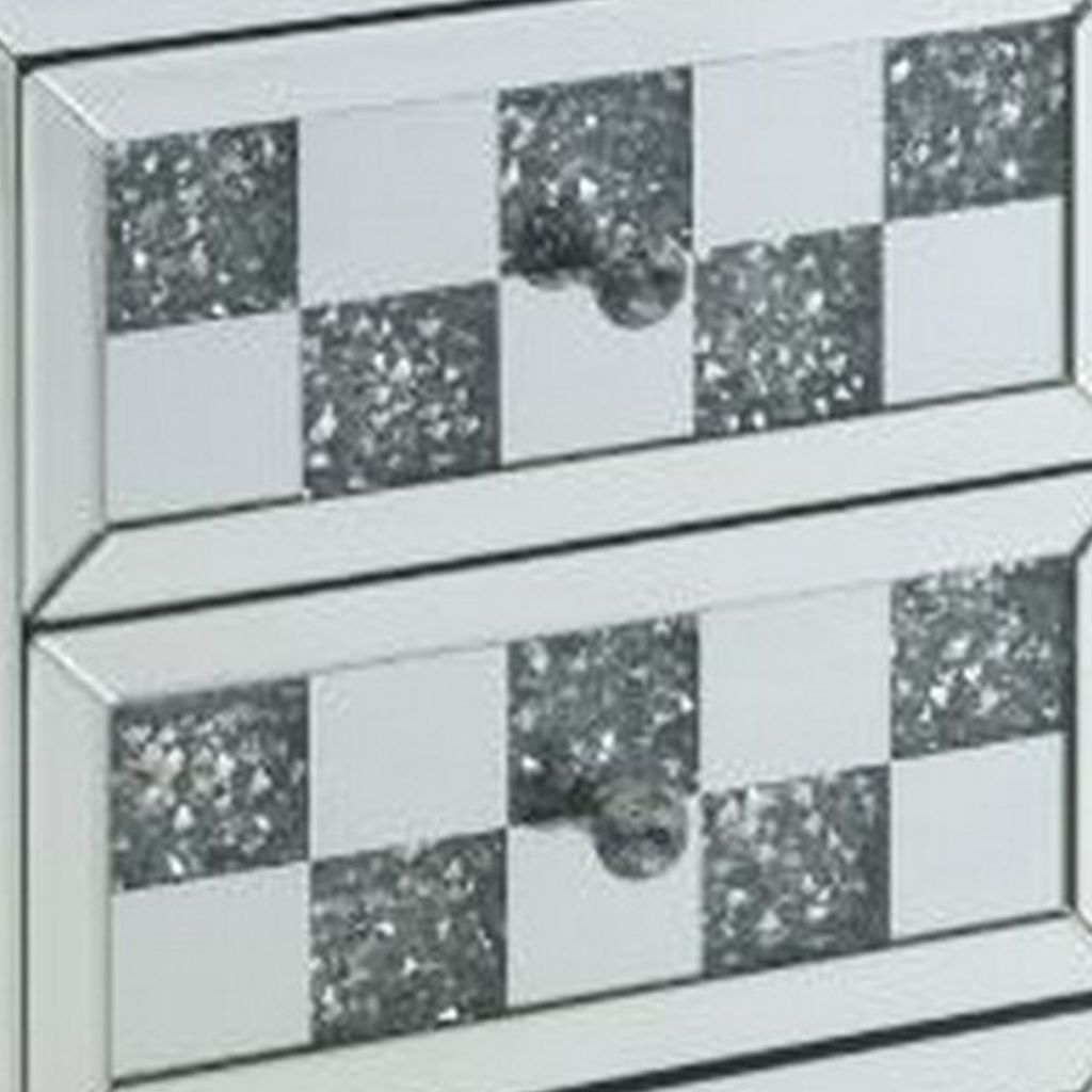 Accent Table with Self Closure and Safety Top Feature, White - View 4