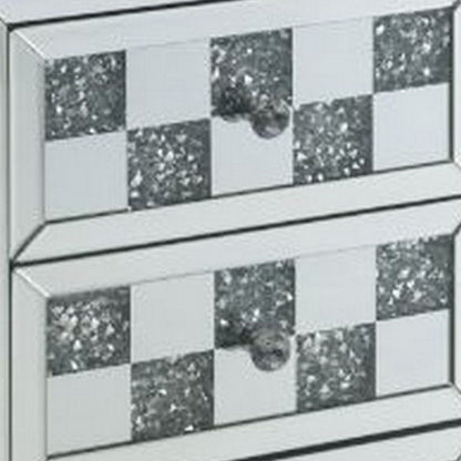 Accent Table with Self Closure and Safety Top Feature, White - View 4