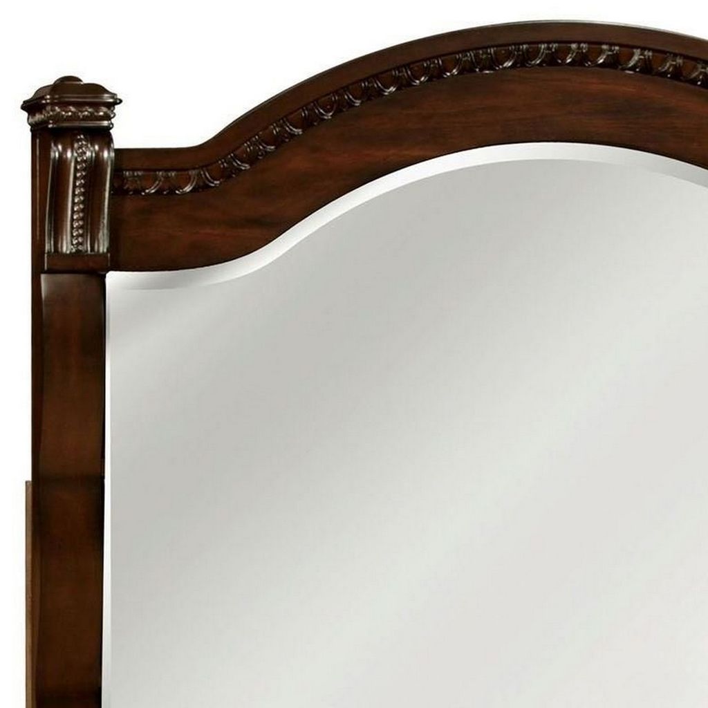 Burleigh Transitional Style Mirror , Cherry - View 4