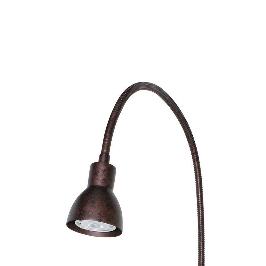 Metal Round Wall Reading Lamp with Plug In Switch, Bronze - View 2