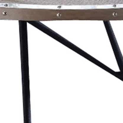 Vintage Coffee Table, Weathered Gray Oak - View 4