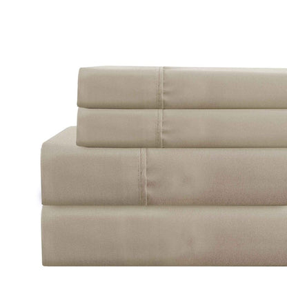 Lanester 4 Piece Full Size Deep Pocket Sheet Set The Urban Port, Taupe Gray