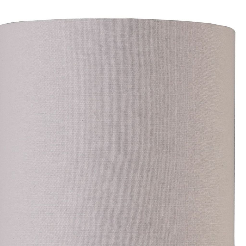 Table Lamp with Curved Abstract Metal Base, Silver - View 4