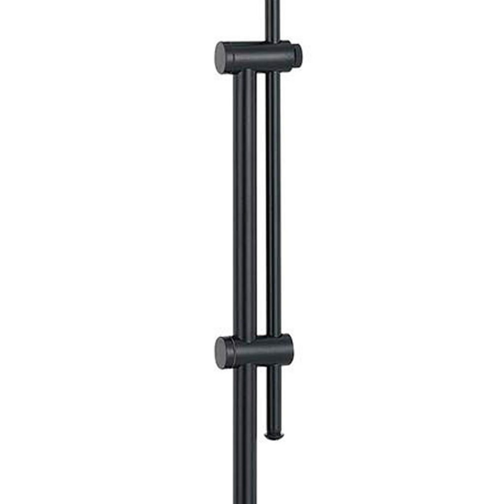 Adjustable Height Metal Pharmacy Lamp with Pull Chain Switch, Black - View 3