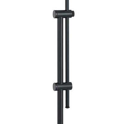 Adjustable Height Metal Pharmacy Lamp with Pull Chain Switch, Black - View 3