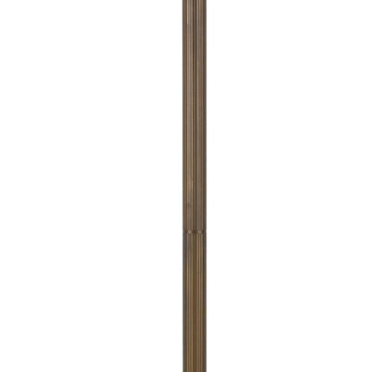 2 Bulb Tiffany Floor Lamp with Dragonfly Design Shade, Multicolor - View 2