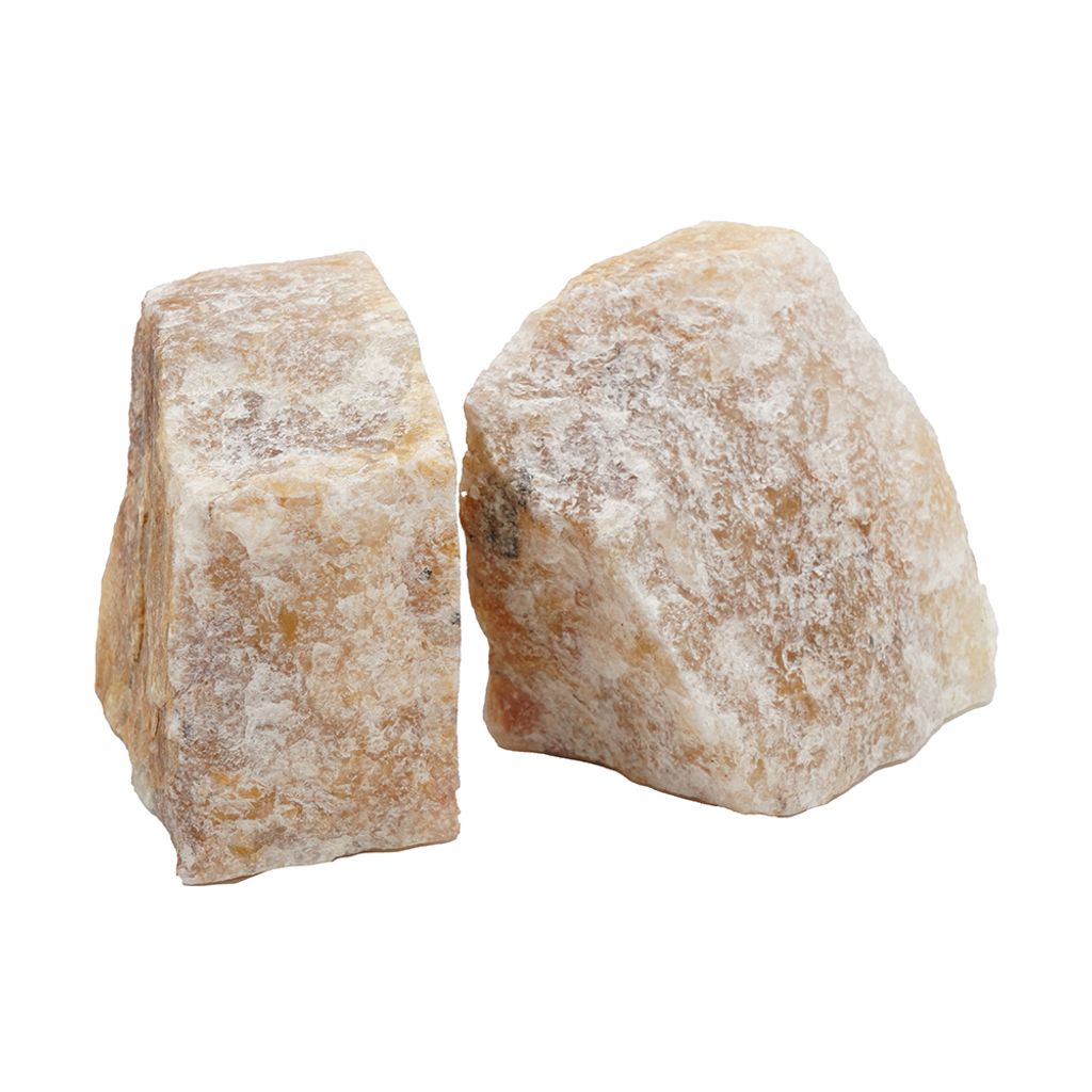 4 Inch Quartz Geode Bookend, Naturally Textured Shape, Brown and Beige - View 4