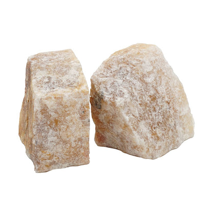 4 Inch Quartz Geode Bookend, Naturally Textured Shape, Brown and Beige - View 4
