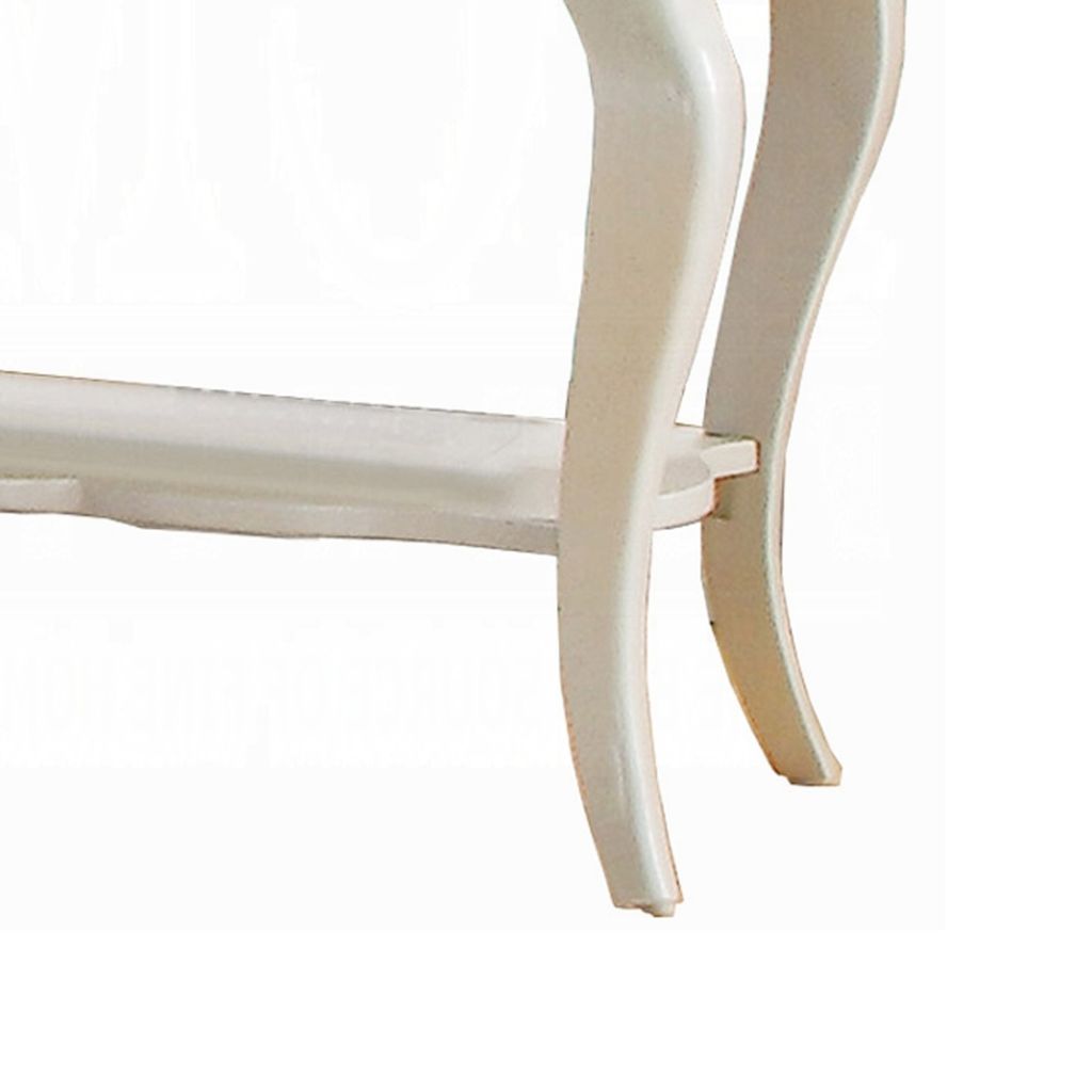 Beautiful Wood Nightstand By Edalene, Pearl White - View 5