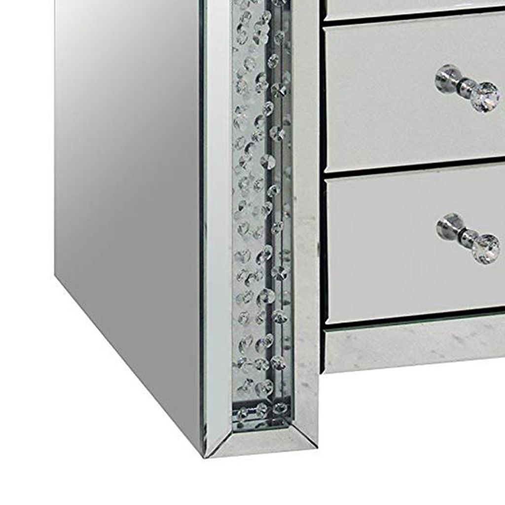 Nysa End Table, Mirrored - View 4