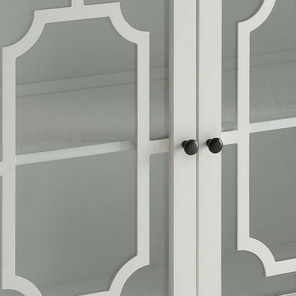 Pali 47 Inch Wall Mirror, Beveled Edge, Art Deco, Faux Crystals, Silver - View 4