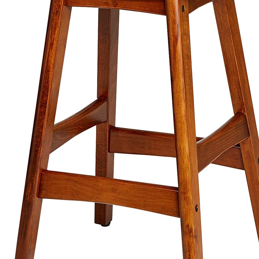 Wooden Counter Height Stool In Black And Brown, Set of 2 - View 4