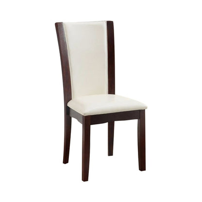 Manhattan I Contemporary Side Chair, White Finish, Set of 2 - View 5