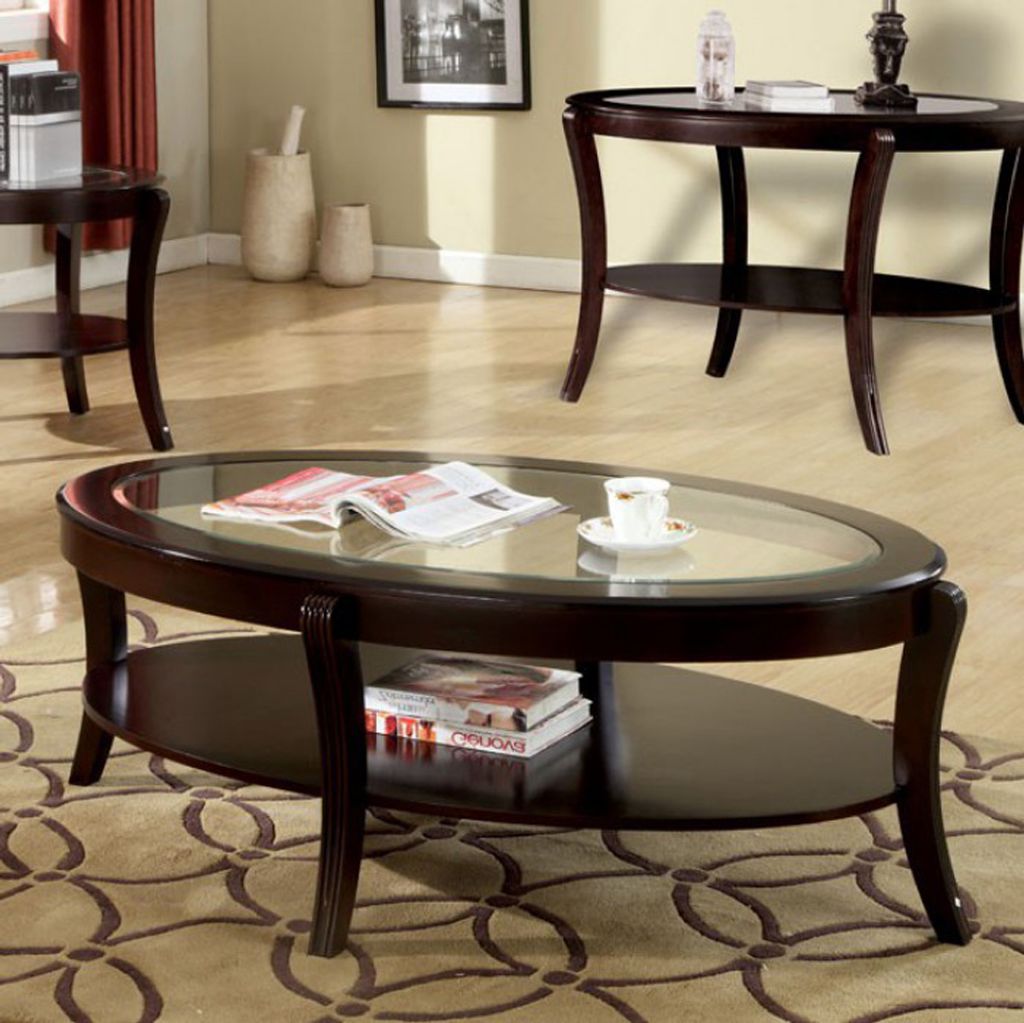 Finley Contemporary Coffee Table In Espresso Finish - View 2