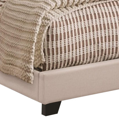 Ivory Upholstered Full Bed - View 5