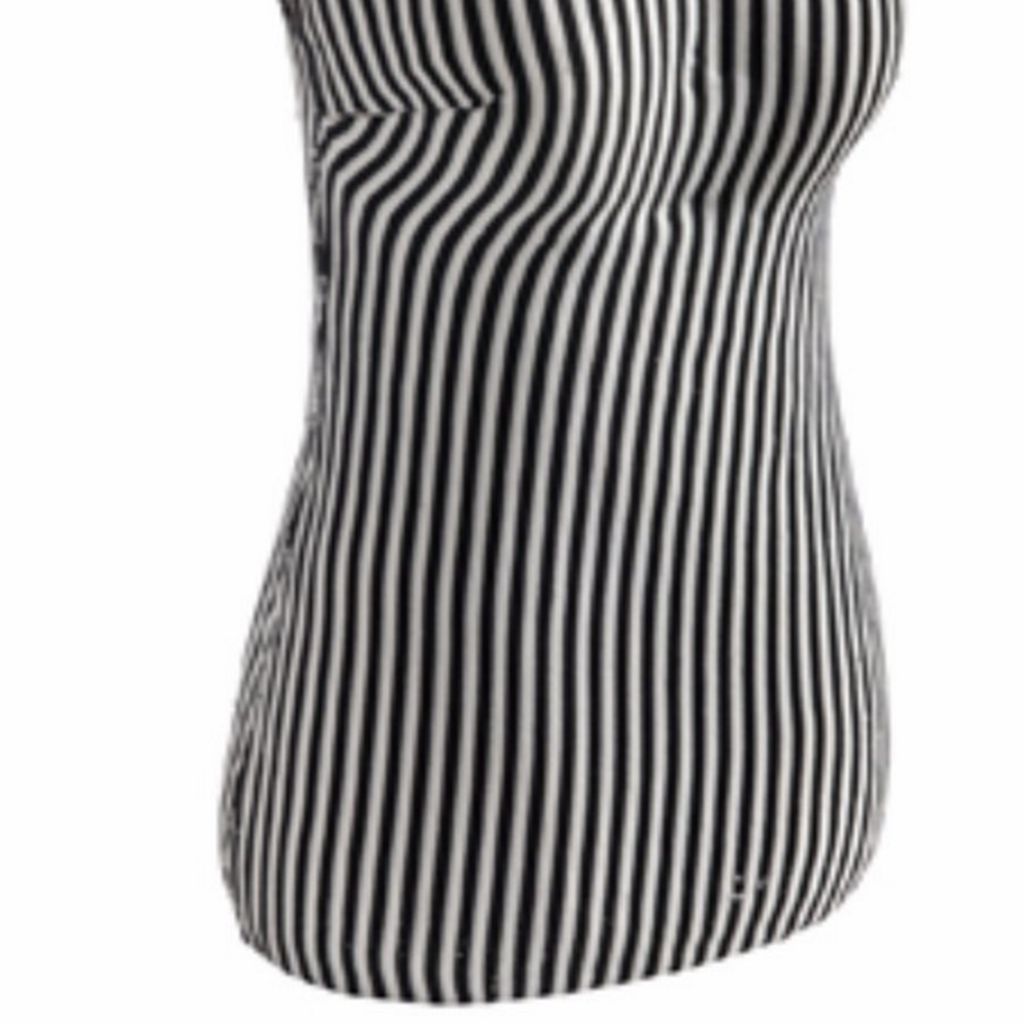 Fabric Wrapped Mannequin In Black and White - View 4