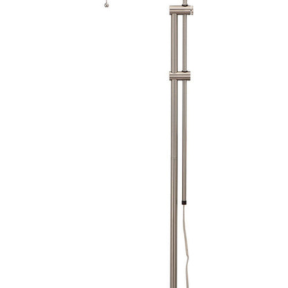 Metal Rectangular Floor Lamp with Adjustable Pole, White - View 3