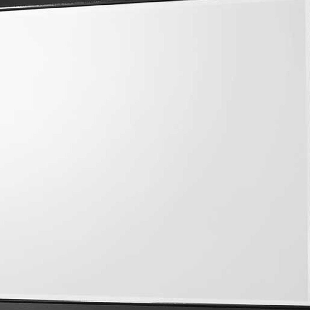 Rectangular Wooden Frame Dresser Top Mirror, Black and Silver - View 4