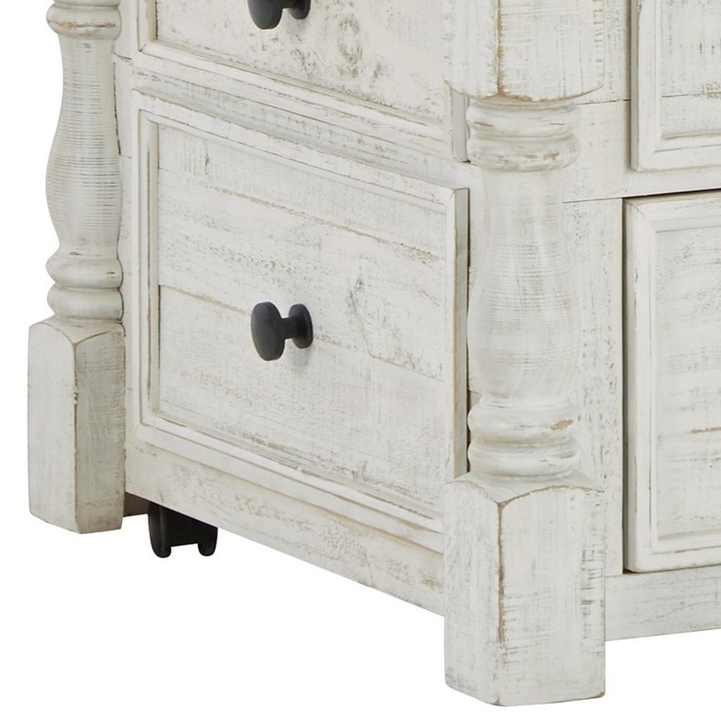 46 Inch Rectangular Lift Top Coffee Table, Faux Drawer Front, White, Brown - View 4