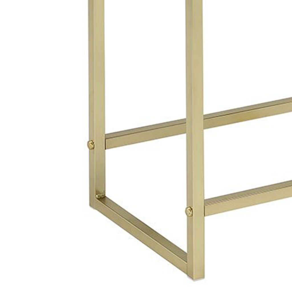 Astonishing Side Table, White & Gold - View 2