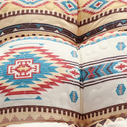 Tisa Traditional Ikat Pattern Fabric Chair Pad, Multicolor - View 4