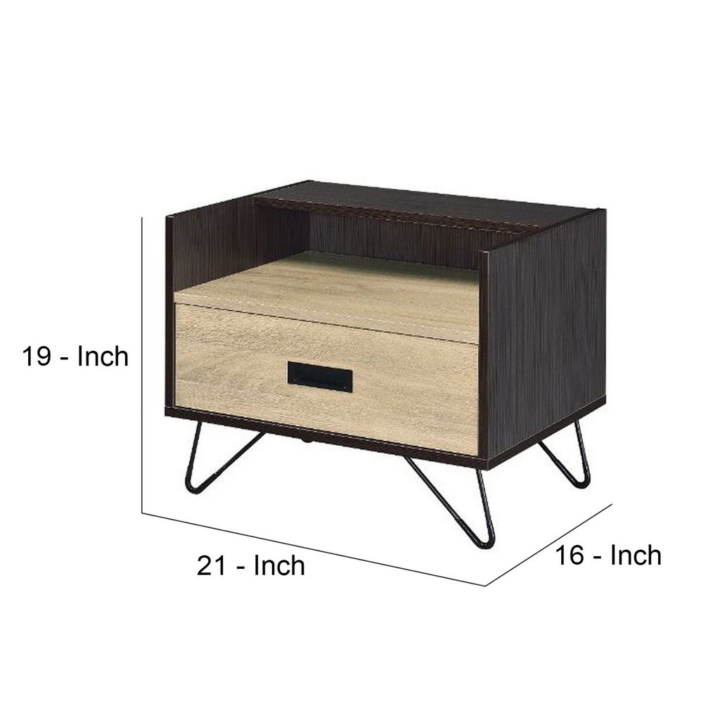 Accent Table Possessing Metal Leg with Tip - View 6