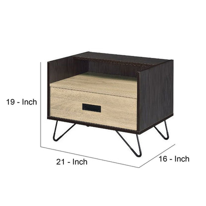 Accent Table Possessing Metal Leg with Tip - View 6