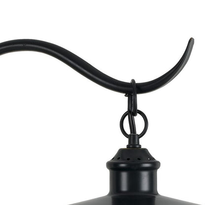 25 Inch Metal Downbridge Design Desk Lamp with Caged Shade, Dark Bronze - View 4
