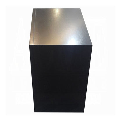 Contemporary 2 Drawer Wood  Nightstand By Ireland , Black - View 5